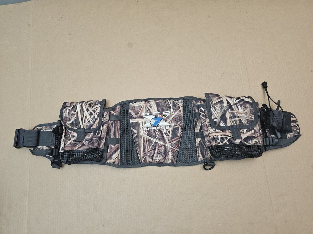 Adjustable Waist Pack Tackle Bag Belt Fishing Camping Green Multi Pockets